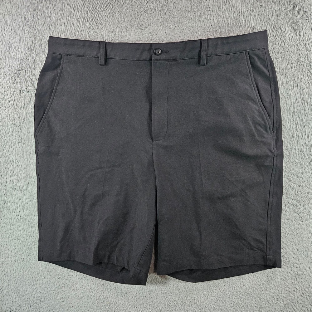 FootJoy Mens Performance Golf Shorts Black Size 40 Flat Front Stretch FJ